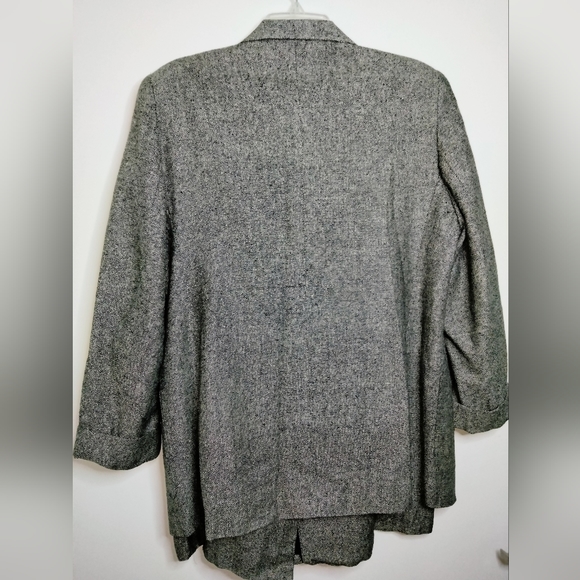 Ann May (Size 12) 100% Silk Weave (2PC) LS Blazer & Mid-Length Skirt Suit Set - Picture 14 of 14